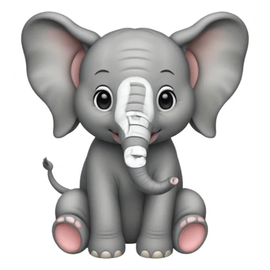 baby elephant sticker