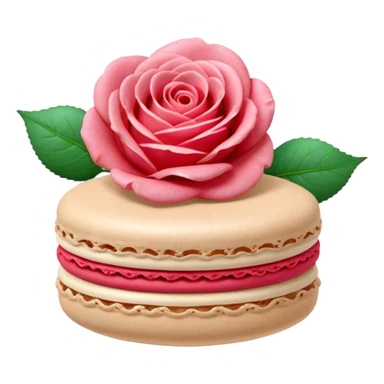 Le Durée Paris macaron et fleur red sticker