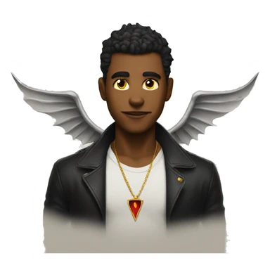 lucifer as attitude boy sticker