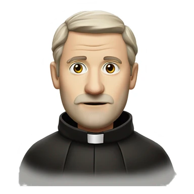 Fr Dougal Maguire in priest outfit, from Fr Ted TV show sticker