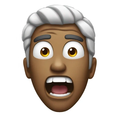 Person yelling tsunami  sticker