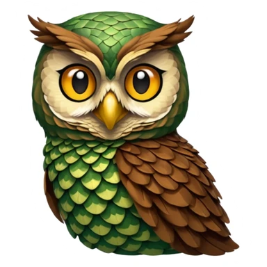 gufo e serpente sticker