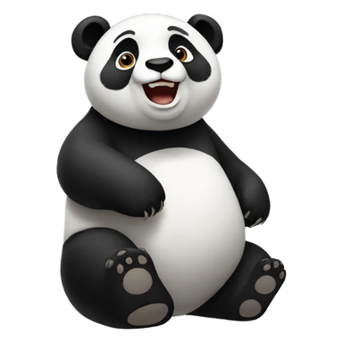 Panda ask something  sticker