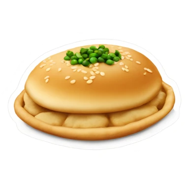 Chole bhature sticker, bhature should be fluffy and white and chole served with onion pickle and green chilli  sticker