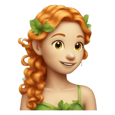Beautiful ginger fairy   sticker