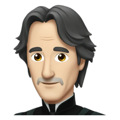 elegant severus snape alan rickman sticker