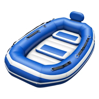 round inflatable boat with several seats with backrests around the perimeter sticker