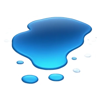 blue beautiful puddle sticker