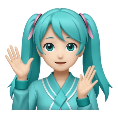 Hatsune Miku Clapping sticker