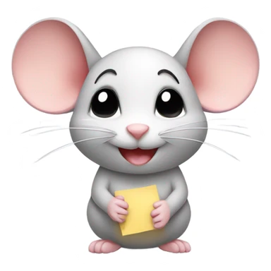 A cute mouse wishing a good morning  sticker