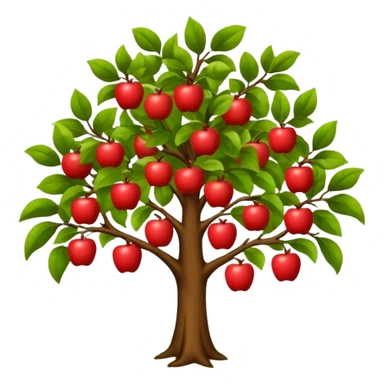 Apple tree, less apples. sticker