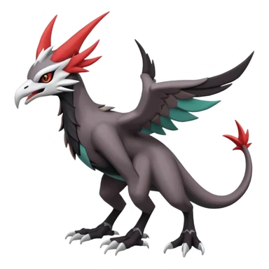 Noivern-Silvally-Fakémon-hybrid-creature (full body)  sticker