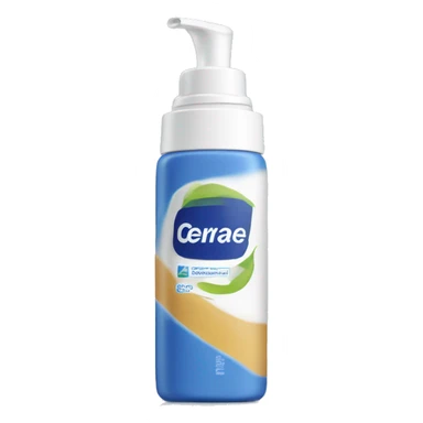 rectangular bottle foam cerave sticker