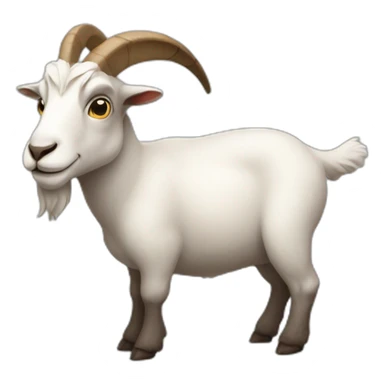 goat-with-big-belly sticker