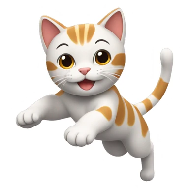 Gato haciendo gimnasia  sticker