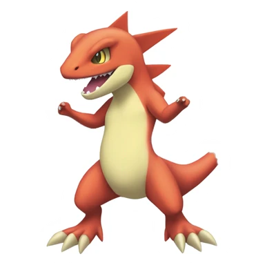 Sharpedo-Charmeleon-Gible-Larvitar-Fakémon Full Body sticker