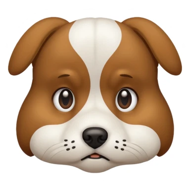 dog showing Sadness - feeling of sorrow or unhappiness sticker