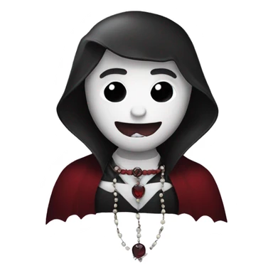 Vampire with a rosary  sticker