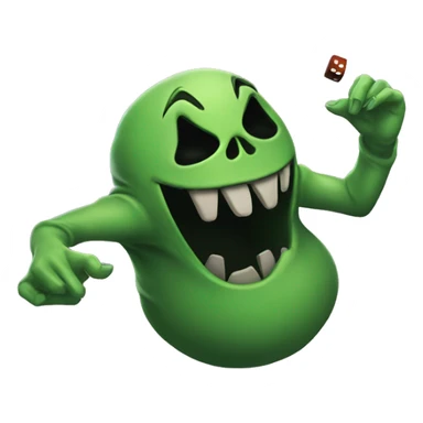 Oogie boogie rolling dice sticker