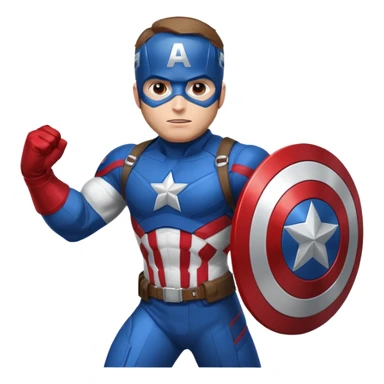 captain america head shot sticker