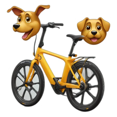 Dackel auf einen Orbea Rise Fahrrad sticker