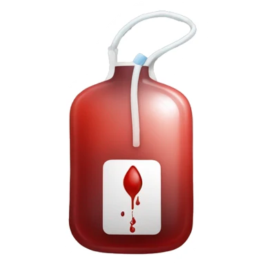 transfusion blood bag sticker