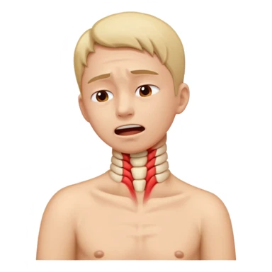 pain in the back of the neck sticker