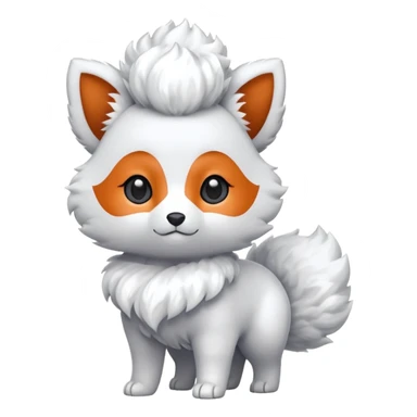 Alolan vulpix (all white) sticker