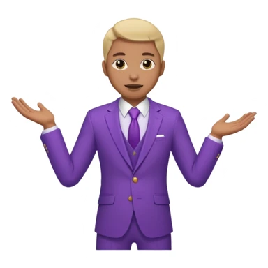 purple  suit sticker