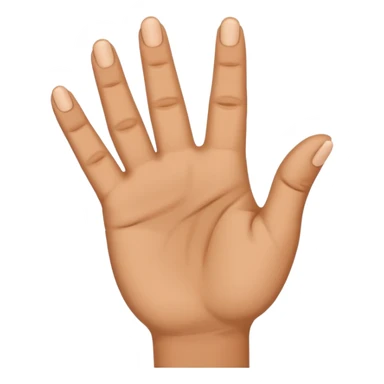 yvl hand sign, just have all five fingers out, besides ring finger and pinky  sticker