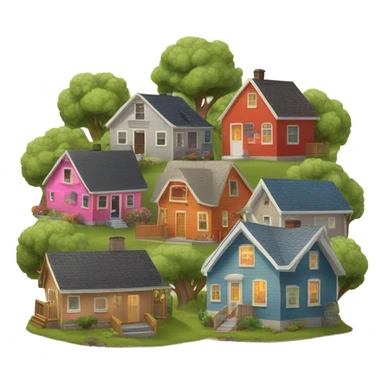 Tiny house village sticker