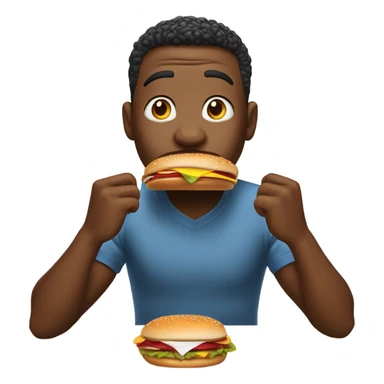Rod wave eating a burger  sticker