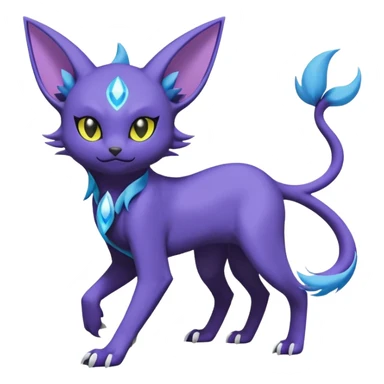Luxray-Absol-Espeon-Dewott-fusion sticker