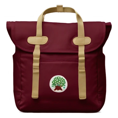 fjallraven kanken maroon tote bag sticker