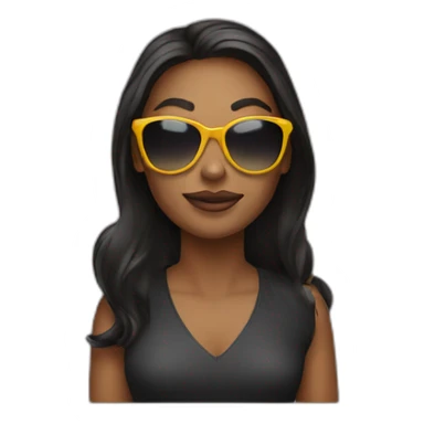 woman sunglasses sticker