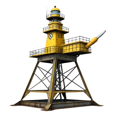 sea rocket launch platform sticker