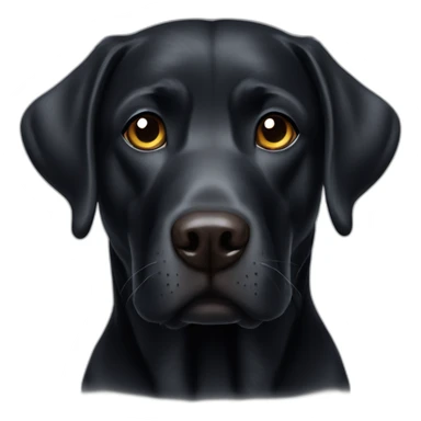 black elder labrador sticker