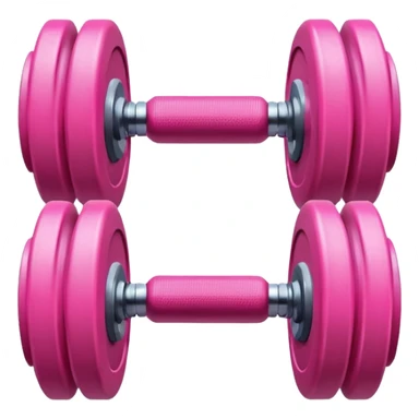 pink dumbbell sticker