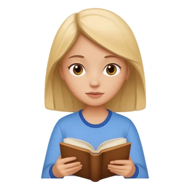 Girlie pop reading  sticker