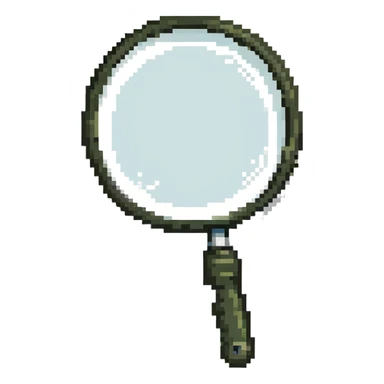 magnifying glass sticker