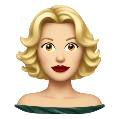 Samantha Jones with red lips  sticker
