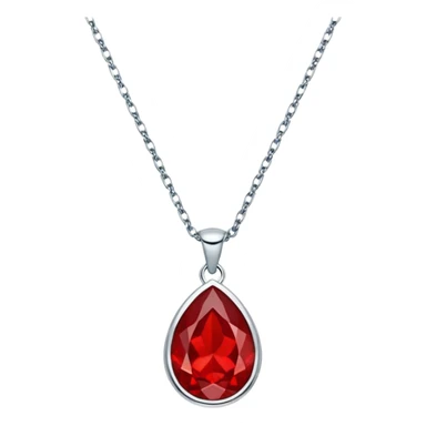 Necklace red sticker
