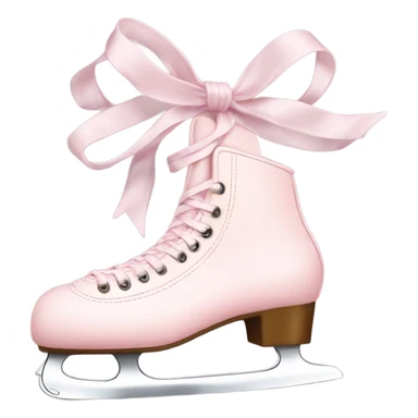 aesthetic pastel pink ice skates sticker