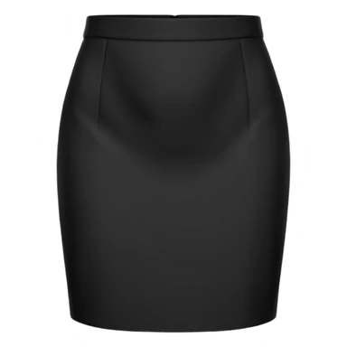 plain isolated black mini pencil skirt sticker
