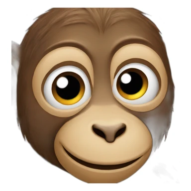 A monkey who is in love sticker