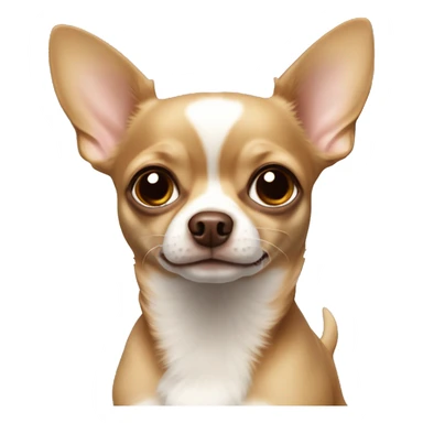 Brown chihuahua with creamy chihuahua  sticker