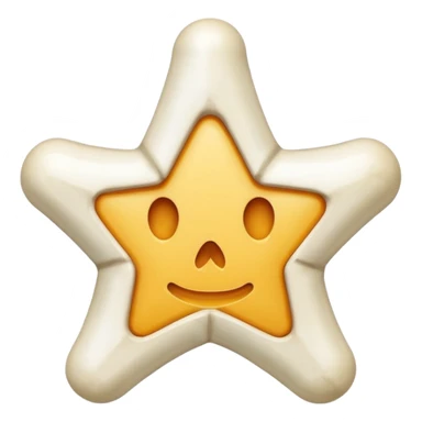starshape made of bone sticker
