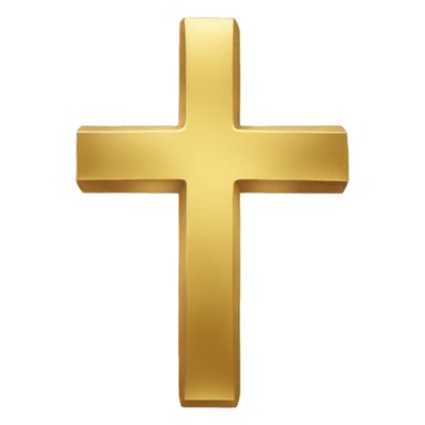 gold cross sticker