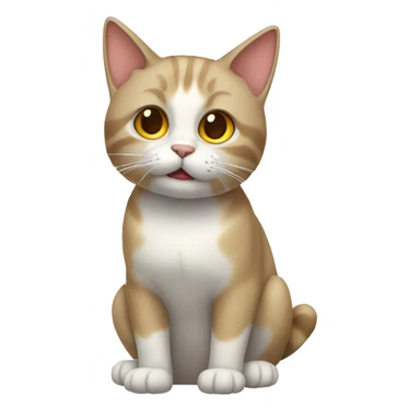 Gato emocionado sticker