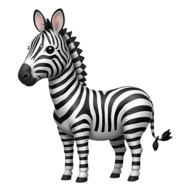 A zebra listening to music sticker